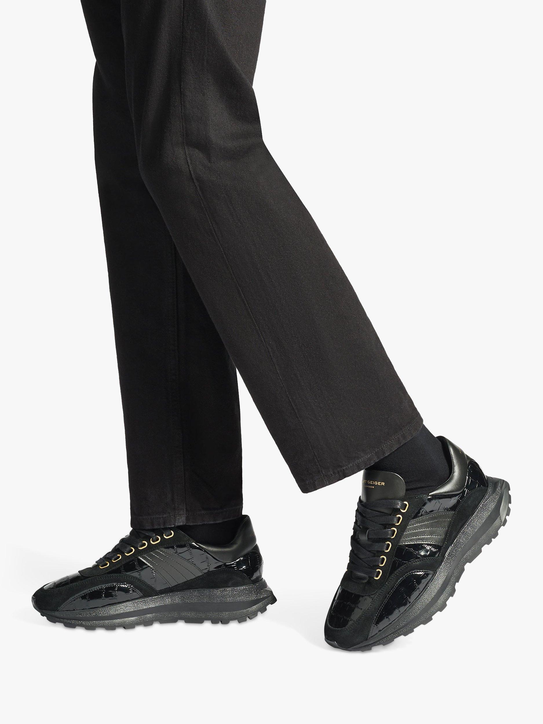 Product image 2 of 5, which shows KG Kurt Geiger Gaspar Trainers, Black, 6