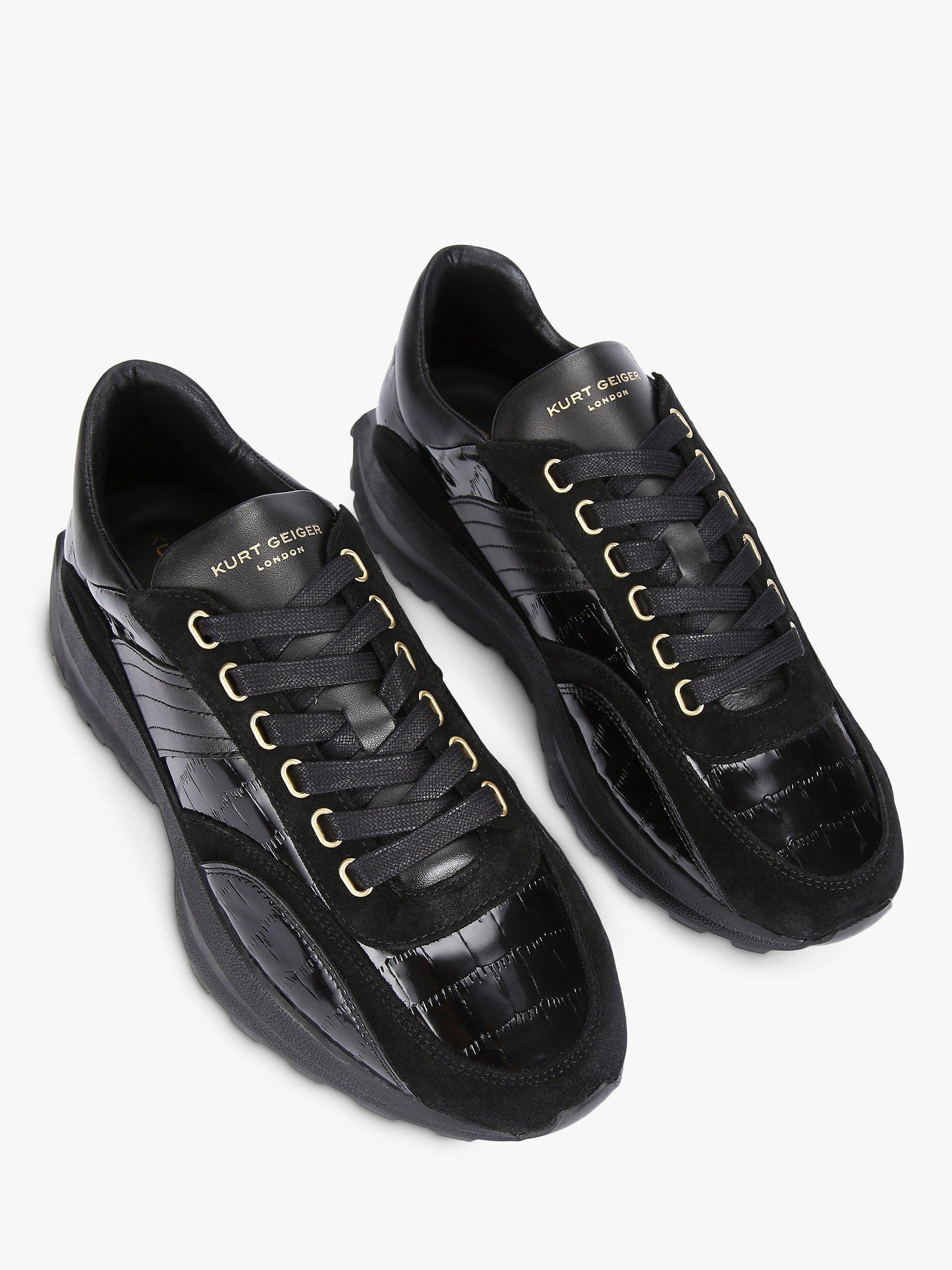 Product image 3 of 5, which shows KG Kurt Geiger Gaspar Trainers, Black, 6