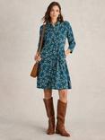 White Stuff Ria Dress, Teal/Multi