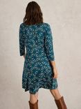 White Stuff Ria Dress, Teal/Multi