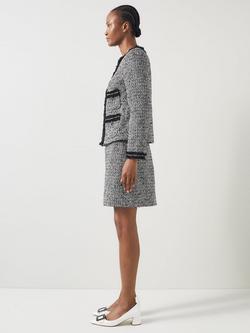 L.K.Bennett Charlie Tweed Jacket - view 2, Black/Cream