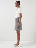 L.K.Bennett Charlie Tweed Mini Skirt, Black/Cream