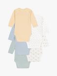 Petit Bateau Baby Wrapover Cotton Bodysuits, Pack of 5, Multi