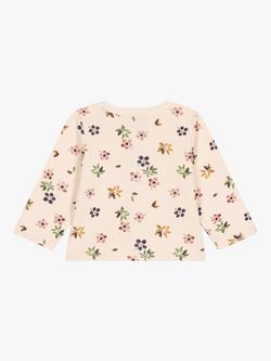 Petit Bateau Baby Tube Knit Cardigan, Avalanche/Multi - view 2, Avalanche/Multi