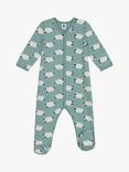 Petit Bateau Baby Forest Print Cotton Sleepsuit, Paul/Multi