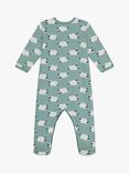 Petit Bateau Baby Forest Print Cotton Sleepsuit, Paul/Multi