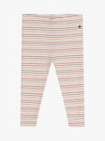 Petit Bateau Baby Cotton Stripe Leggings, Avalanche/Multico