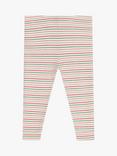 Petit Bateau Baby Cotton Stripe Leggings, Avalanche/Multico