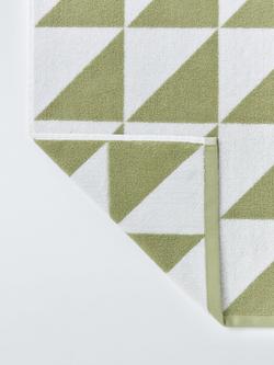 John Lewis Angle Towels - view 2, Pistachio