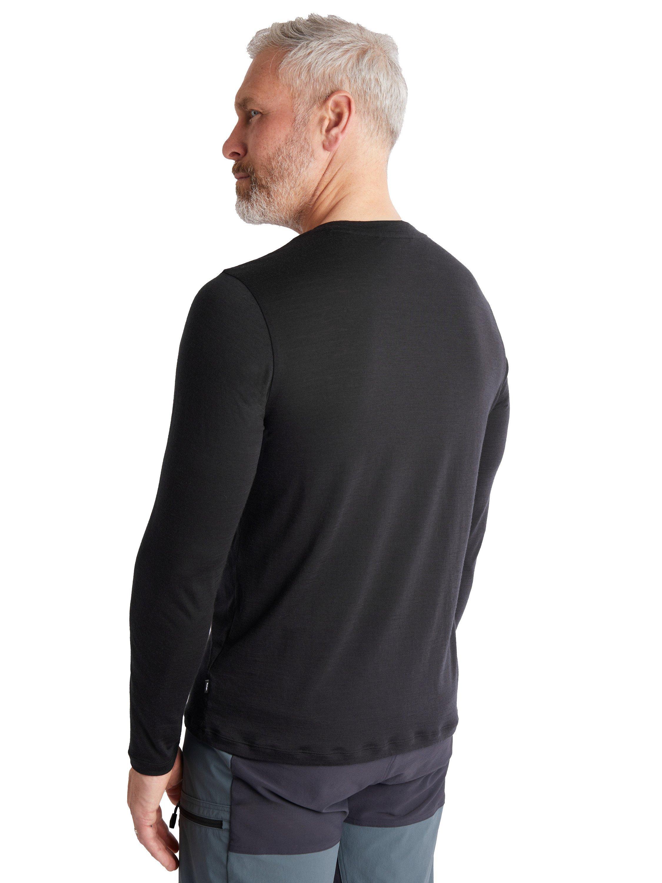 Product image 2 of 4, which shows Rohan Men's Merino Cool Long Sleeve T-Shirt, Black, S