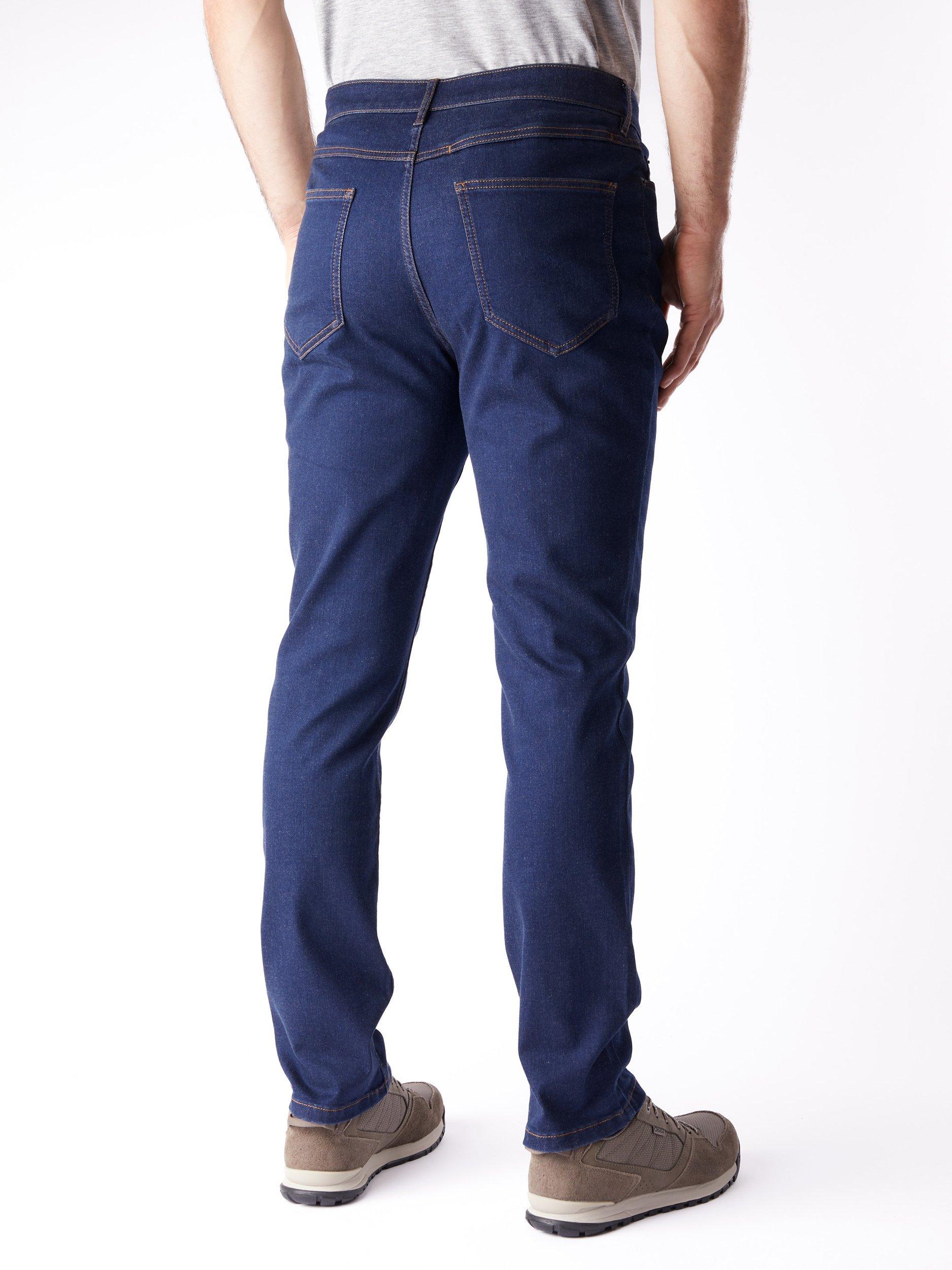 Product image 2 of 4, which shows Rohan Men's Flex Tapered Jeans, Dark Denim, 32L