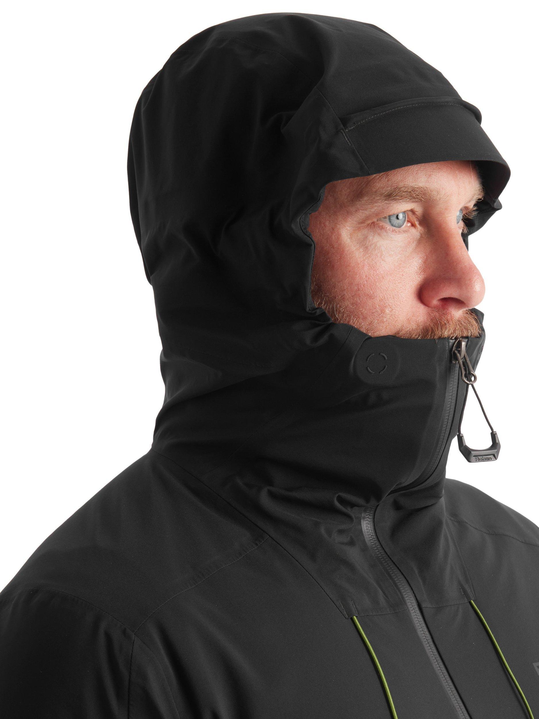 Product image 5 of 9, which shows Rohan Men's Ventus Waterproof Jacket, Black, S