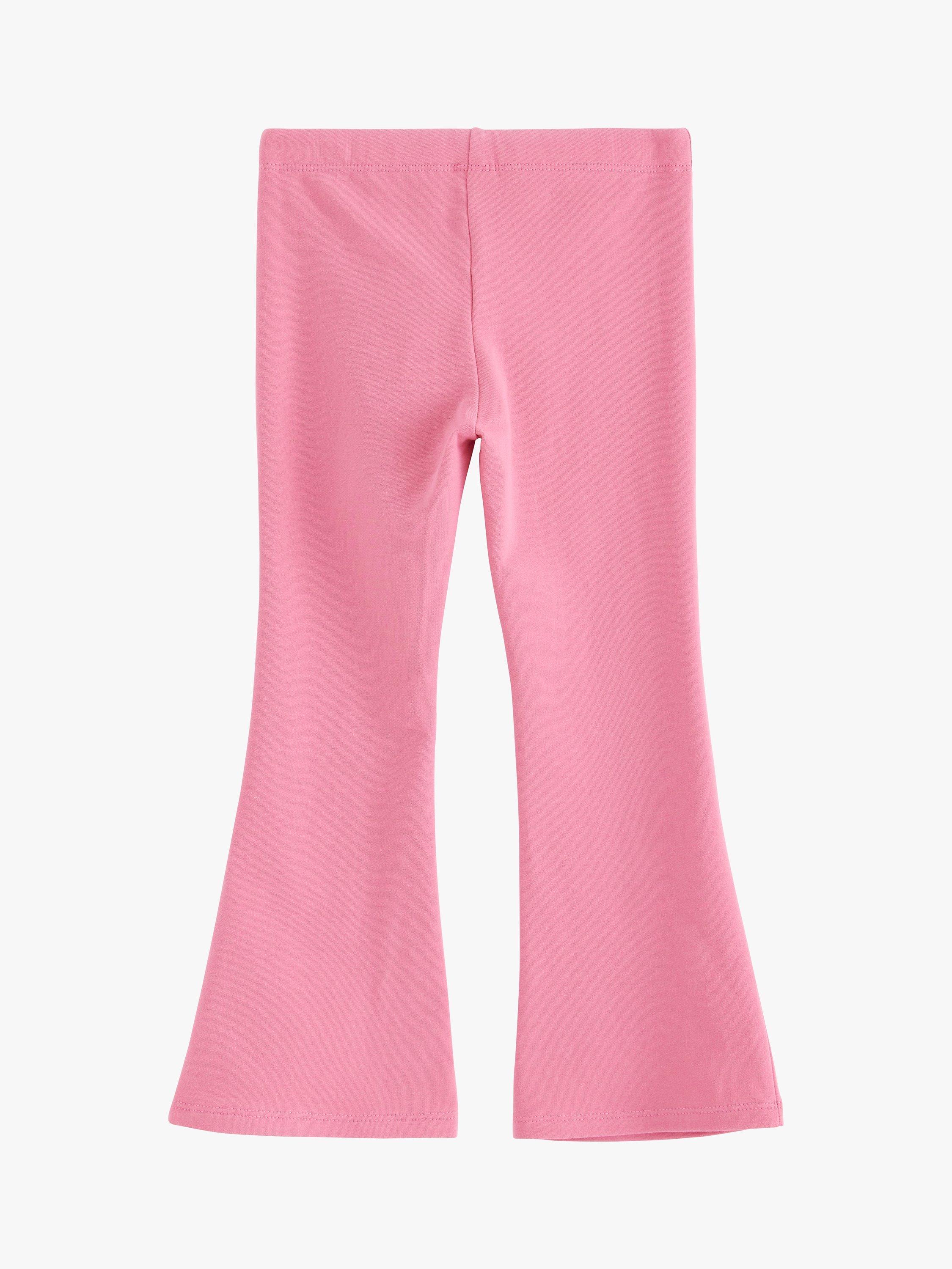 Product image 2 of 3, which shows Lindex Kids' Brushed Flared Leggings, Pink, 2-3 years