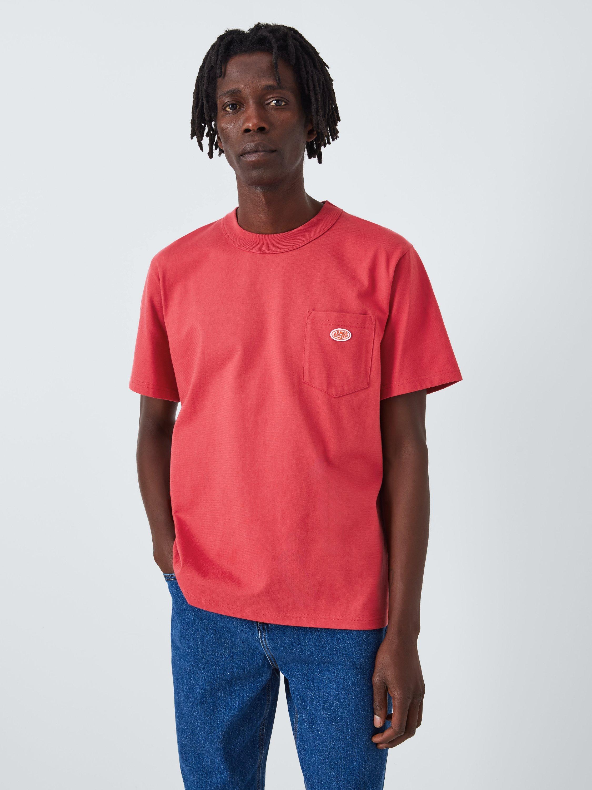 Armor Lux Classic Crew Neck T-Shirt, Cardinal