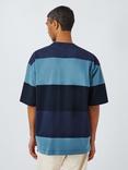 Armor Lux Marine Cotton Regular Fit Stripe T-Shirt, Marine/Winterblue