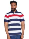 Raging Bull Irregular Stripe Jersey Polo Shirt