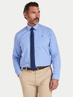 Raging Bull Class Stripe Shirt, Mid Blue