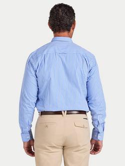 Raging Bull Class Stripe Shirt - view 2, Mid Blue