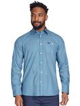 Raging Bull Diamond Pattern Shirt, Denim Blue