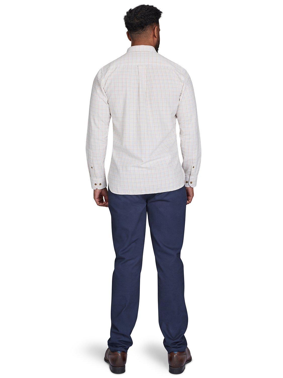 Product image 3 of 8, which shows Raging Bull Country Check Brushed Cotton Shirt, White, S