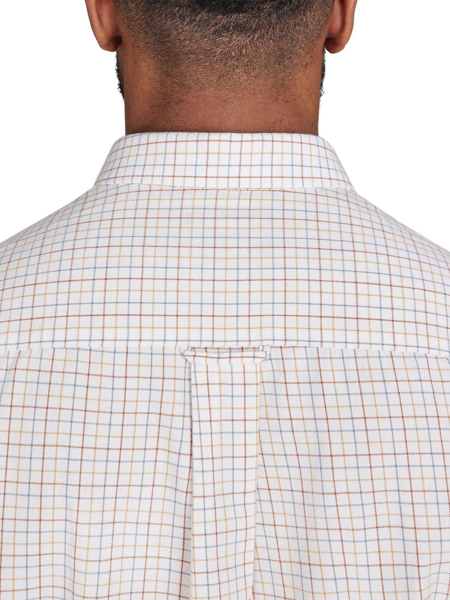Product image 7 of 8, which shows Raging Bull Country Check Brushed Cotton Shirt, White, S