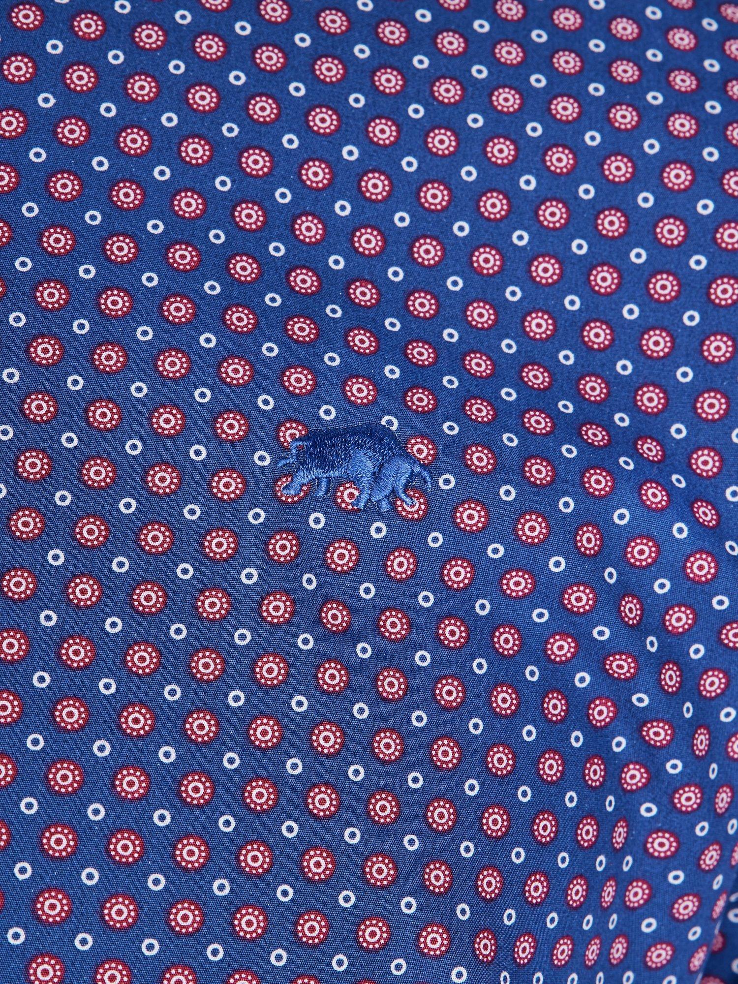 Product image 5 of 8, which shows Raging Bull Geo Print Shirt, Navy, S