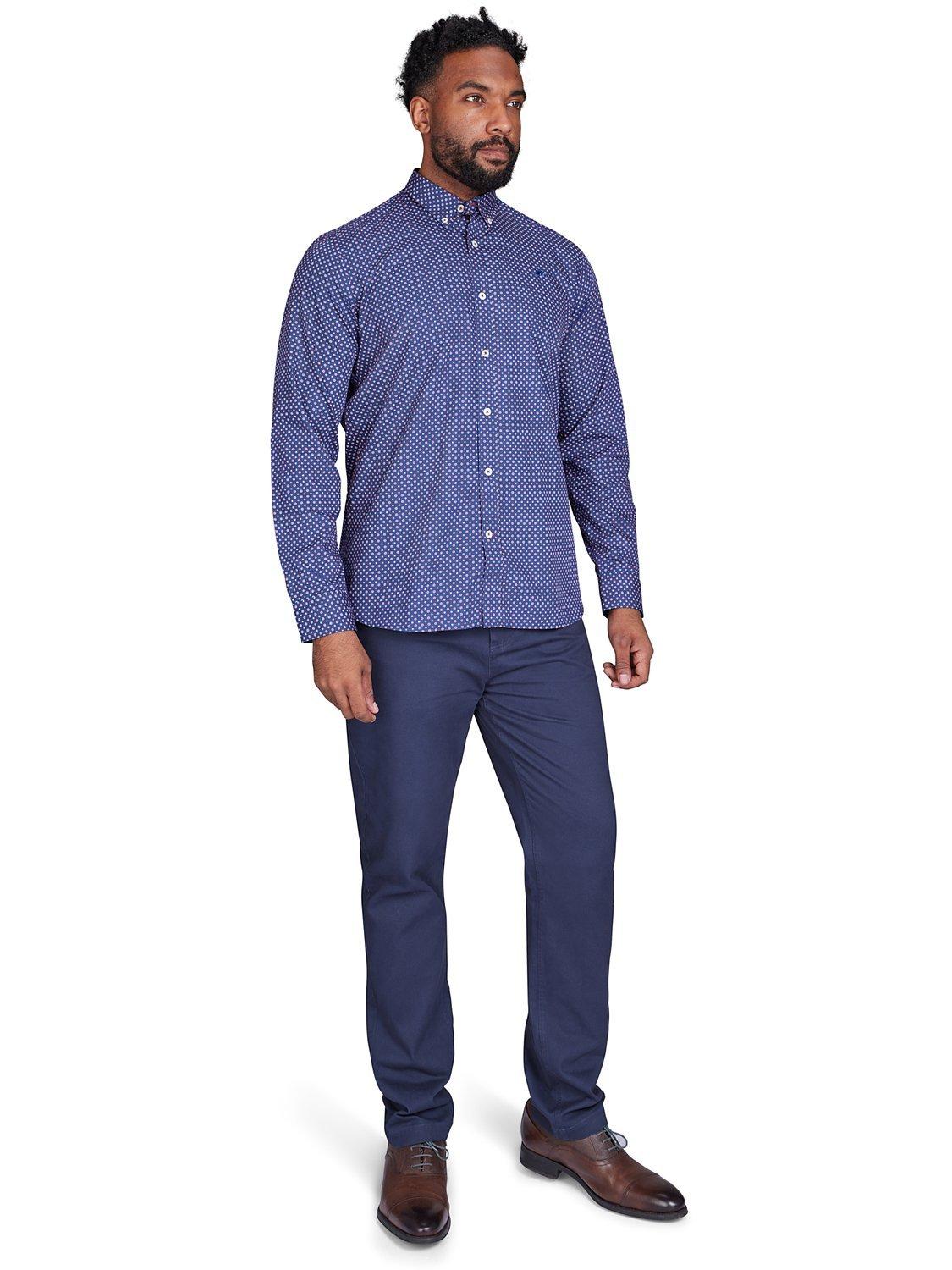 Product image 8 of 8, which shows Raging Bull Geo Print Shirt, Navy, S