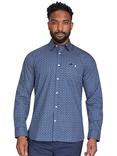 Raging Bull Geo Pattern Shirt, Navy, Navy