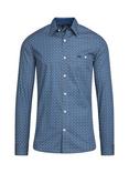 Raging Bull Geo Pattern Shirt, Navy, Navy