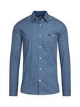 Raging Bull Geo Pattern Shirt, Navy