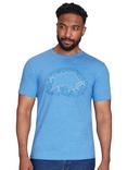 Raging Bull Scatt Stitch T-Shirt, Denim Blue