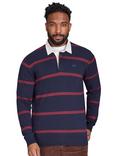 Raging Bull Knitted Rugby Top, Navy/Multi, Navy/Multi