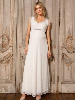 Tiffany Rose Kristin Materntiy Wedding Dress, Ivory/White, Ivory/White
