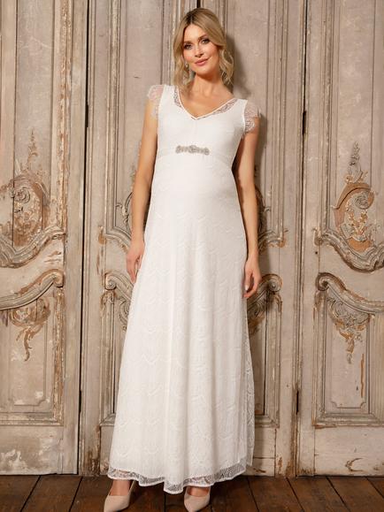 Tiffany Rose Kristin Materntiy Wedding Dress, Ivory/White, Ivory/White