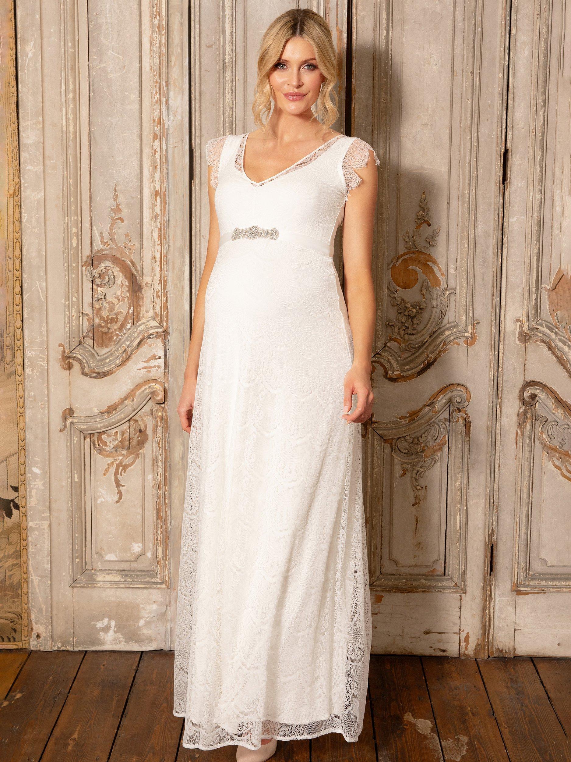 Product image 4 of 9, which shows Tiffany Rose Kristin Materntiy Wedding Dress, Ivory/White, 6-8