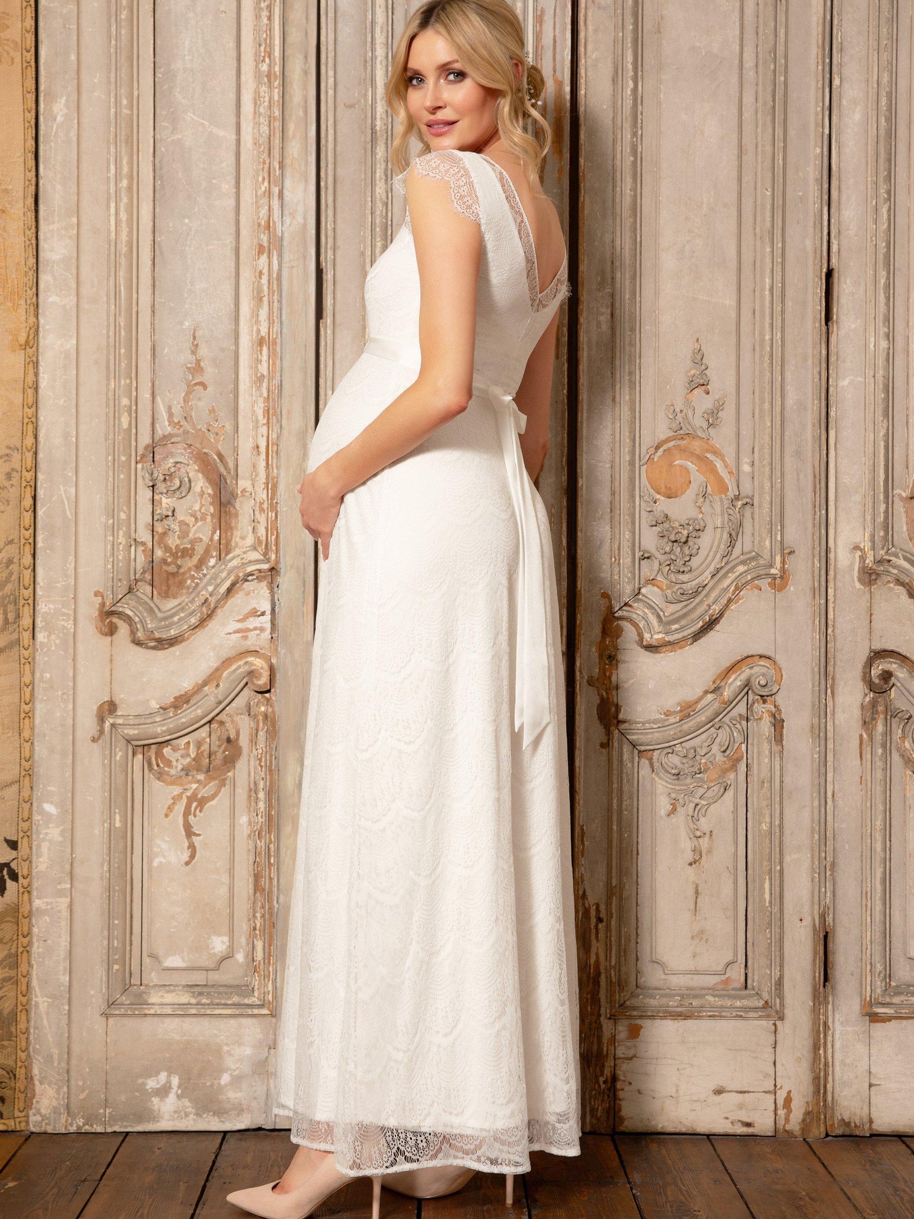 Product image 6 of 9, which shows Tiffany Rose Kristin Materntiy Wedding Dress, Ivory/White, 6-8