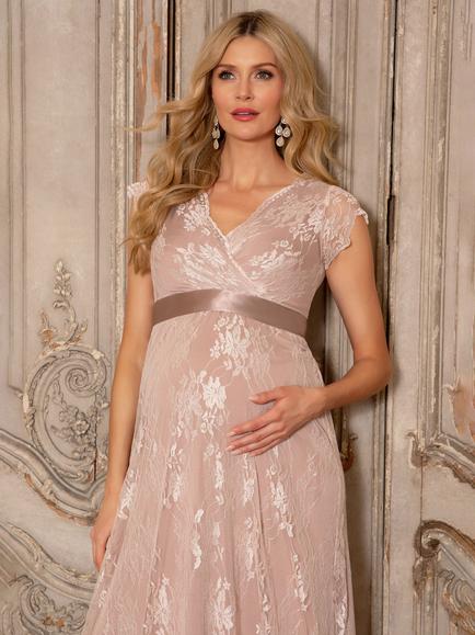 Tiffany Rose Eden Lace Maternity Dress, Blush - view 2, Blush