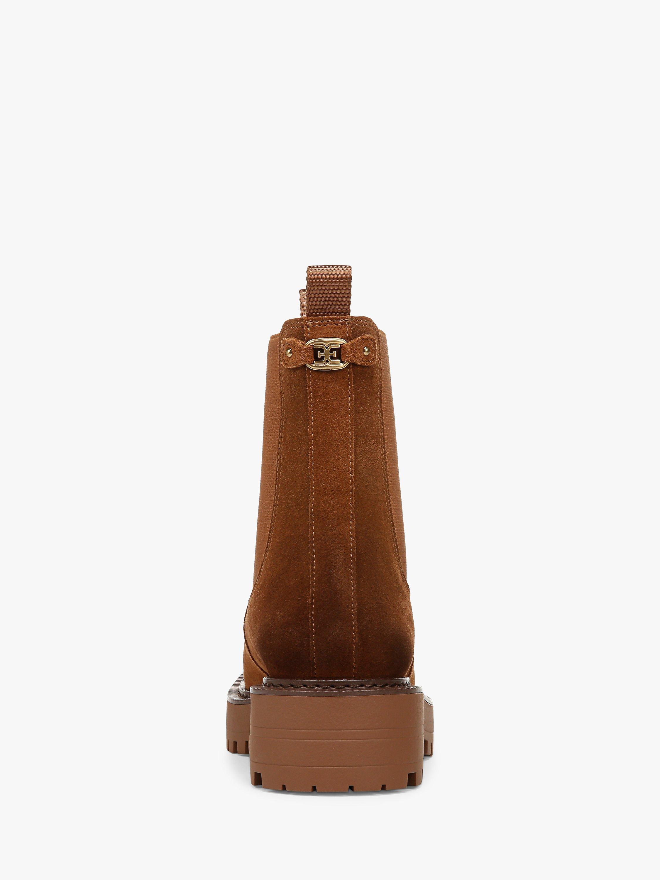 Product image 4 of 6, which shows Sam Edelman Laguna Suede Chelsea Boots, Frontier Brown, 3