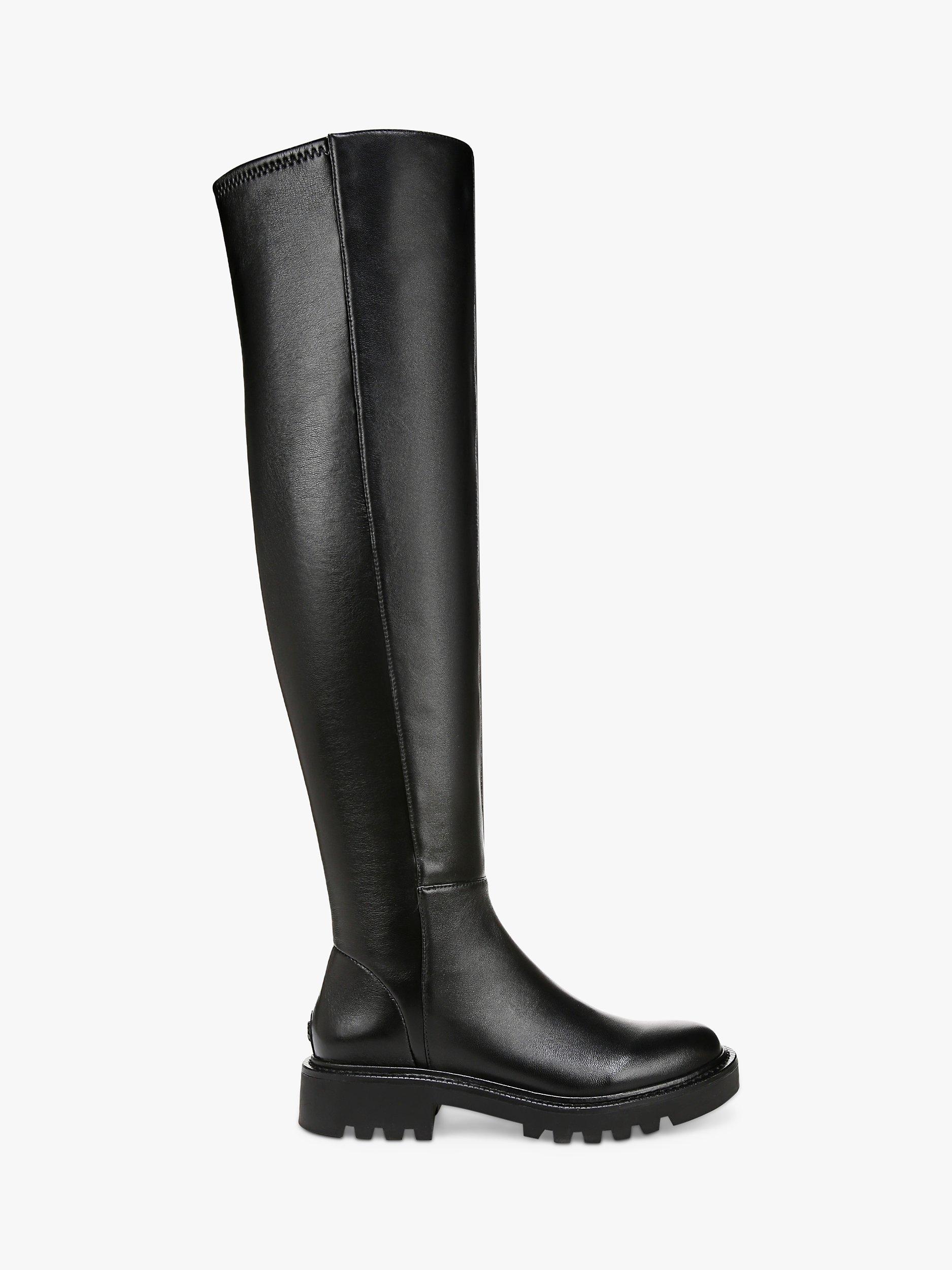 Sam Edelman Kassandra Leather Knee High Boots Black