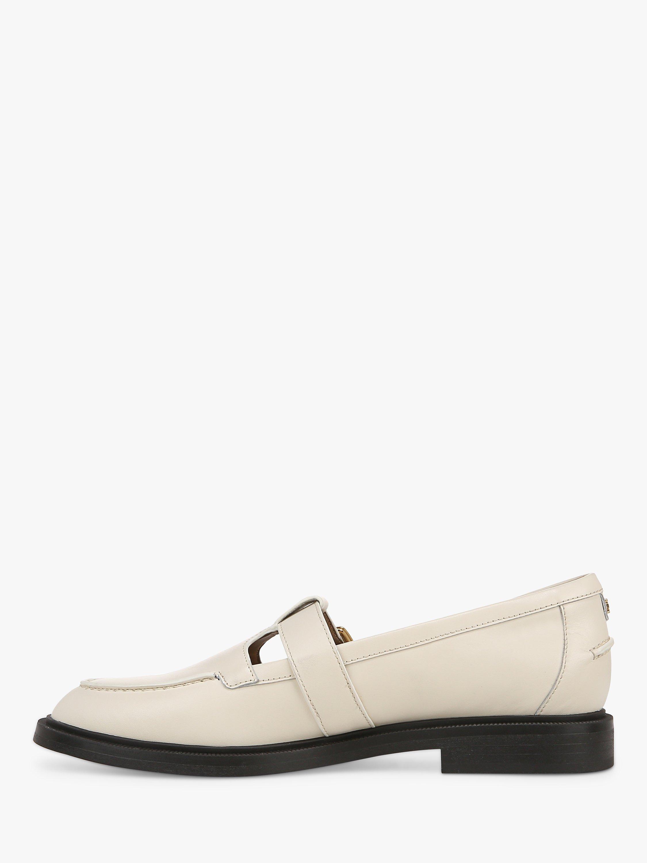 Product image 3 of 6, which shows Sam Edelman Elaina Leather Mary Jane Loafers, Modern Ivory, 3