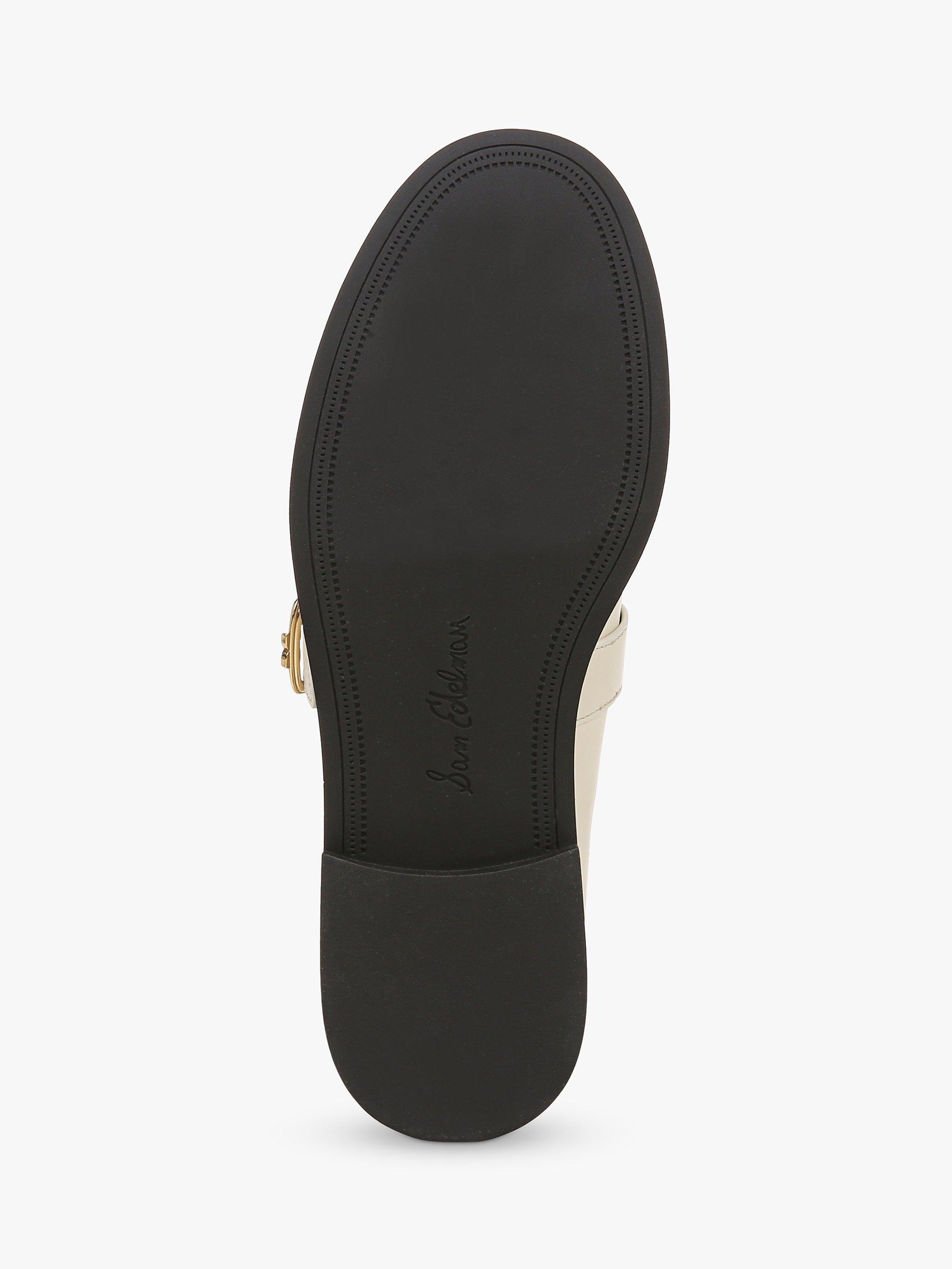 Product image 6 of 6, which shows Sam Edelman Elaina Leather Mary Jane Loafers, Modern Ivory, 3