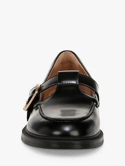 Sam Edelman Elaina Leather Mary Jane Loafers - view 2, Black