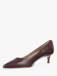 Sam Edelman Dori Leather Pointed Courts, Plum