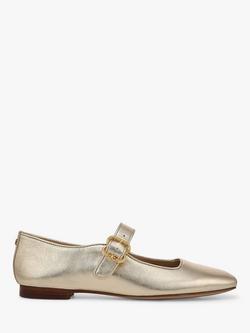 Sam Edelman Michaela Metallic Leather Mary Janes, Gold