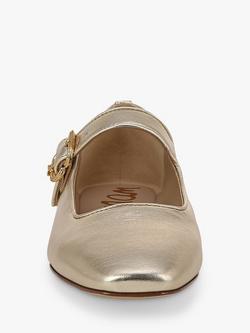 Sam Edelman Michaela Metallic Leather Mary Janes - view 2, Gold