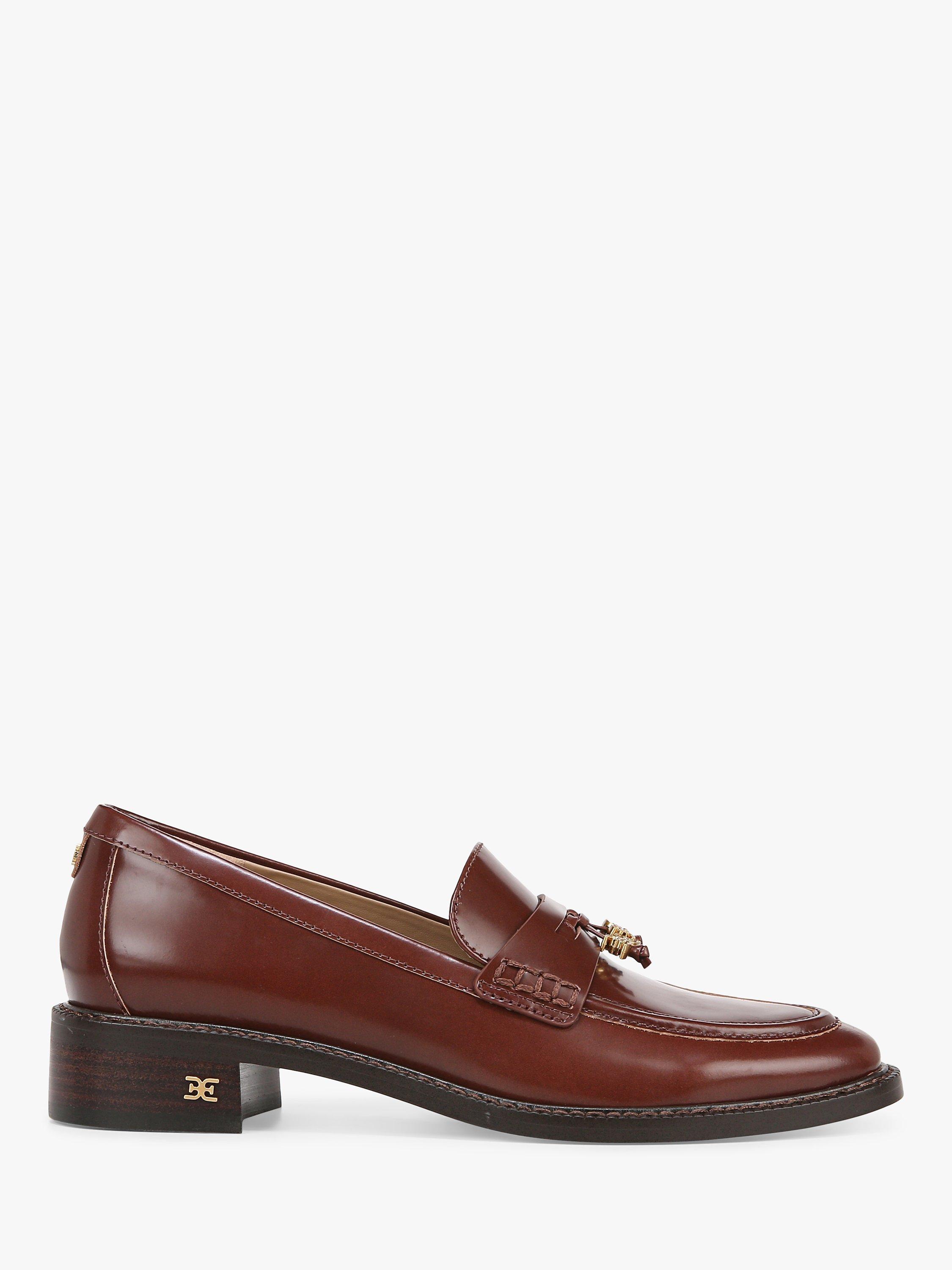 Sam Edelman Denise Leather Loafers Spiced Brandy