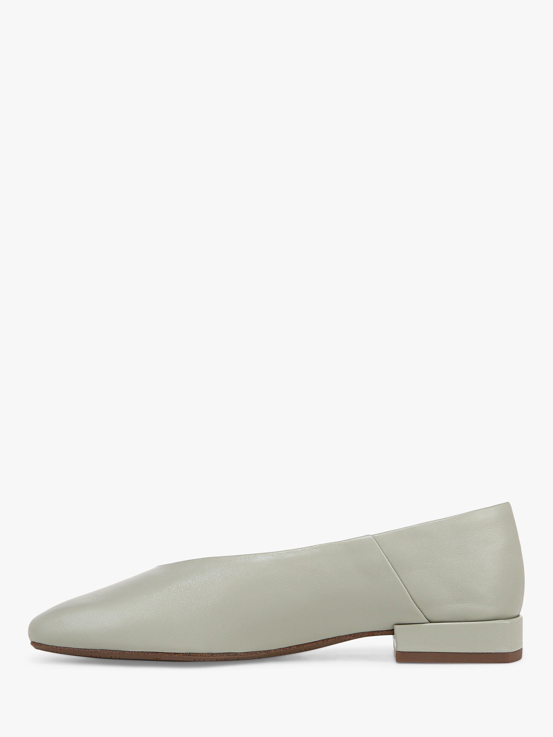 Product image 3 of 6, which shows Sam Edelman Kasey Leather Ballet Flats, Silver Sage, 3