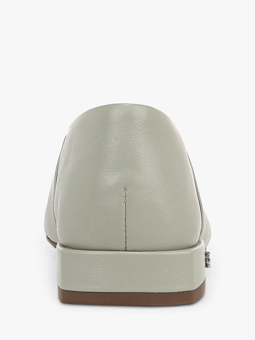 Product image 4 of 6, which shows Sam Edelman Kasey Leather Ballet Flats, Silver Sage, 3