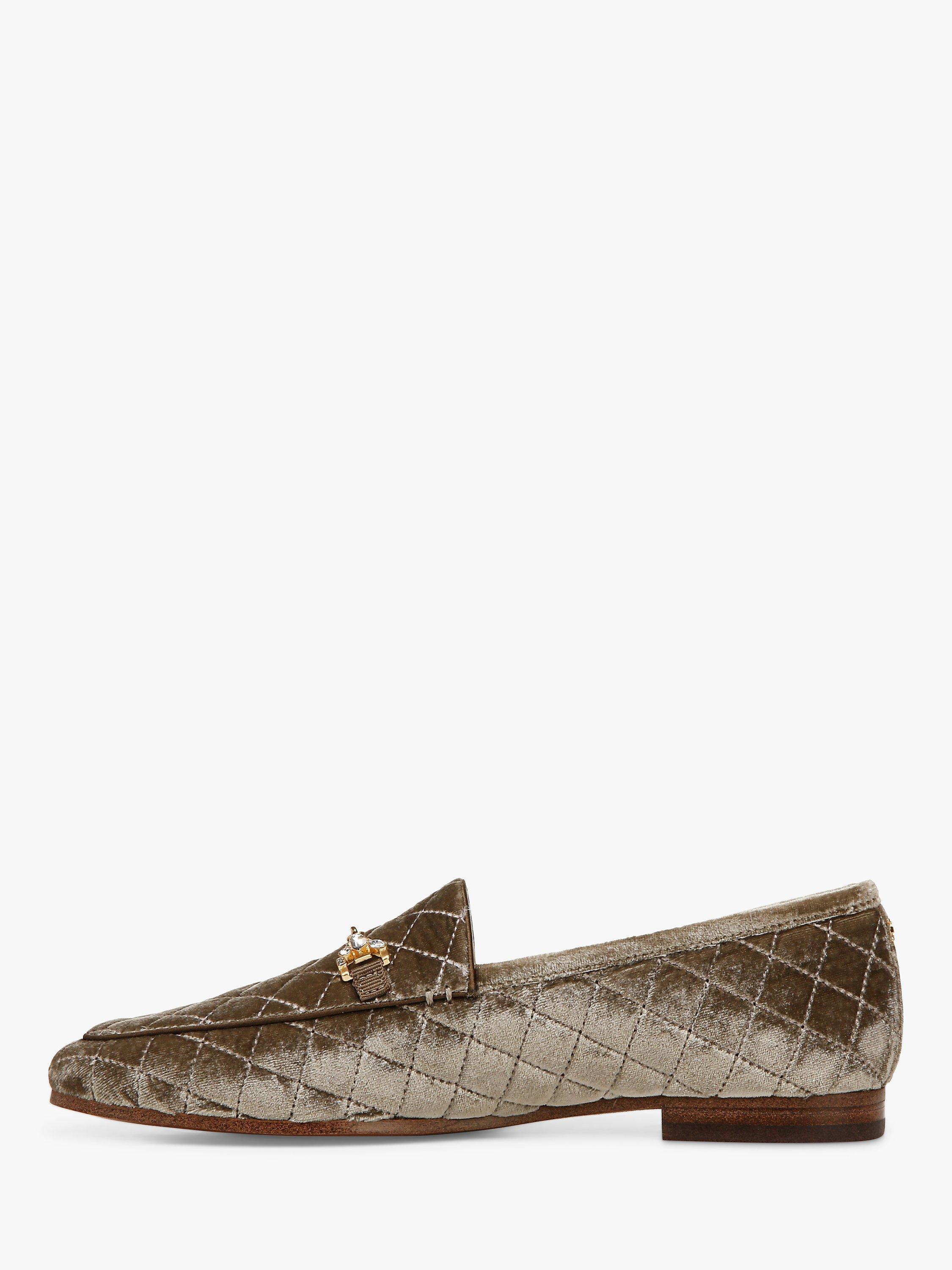 Product image 3 of 6, which shows Sam Edelman Loraine Regal Quilted Loafers, Dark Silver Sage, 3