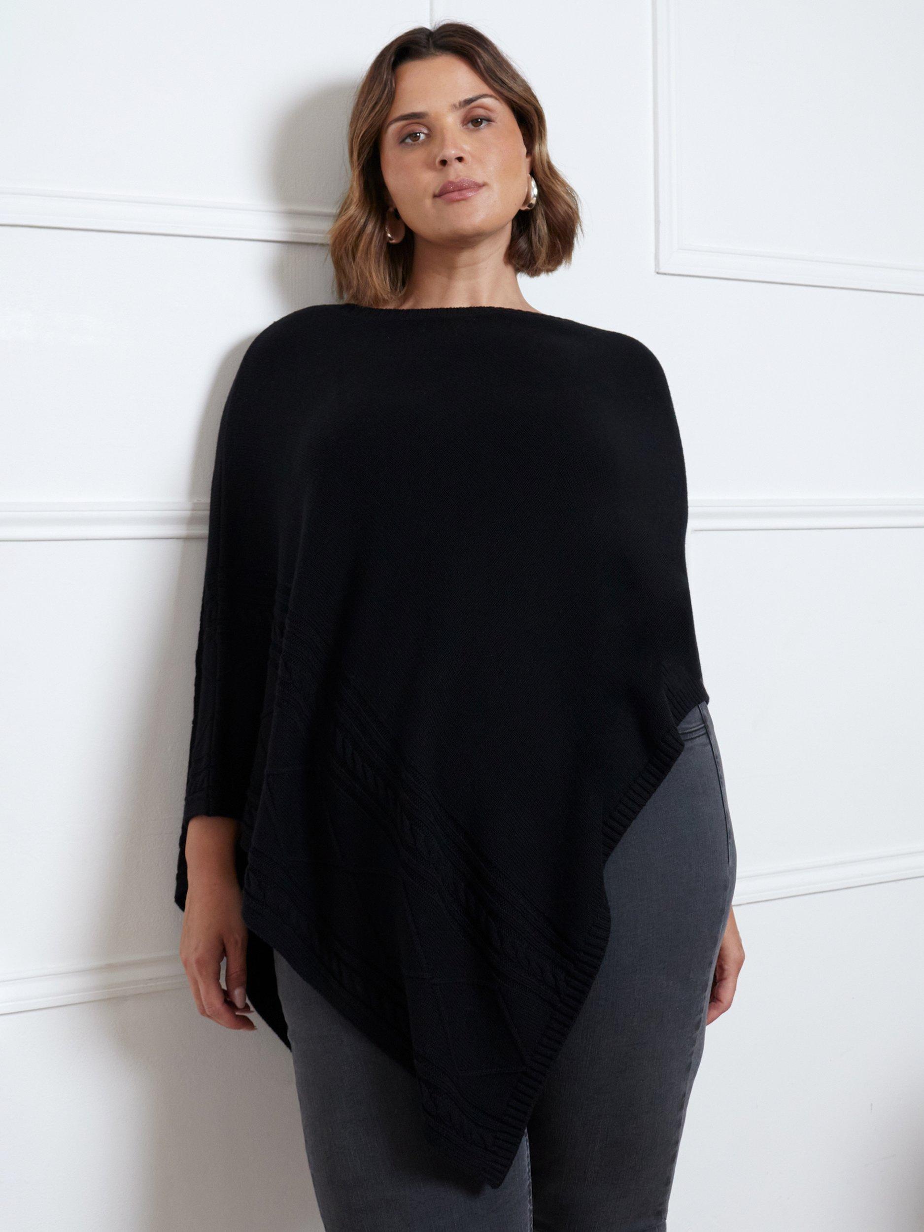 BCBGMAXAZRIA Ribbed Asymmetric Poncho In outlets Electric Blue